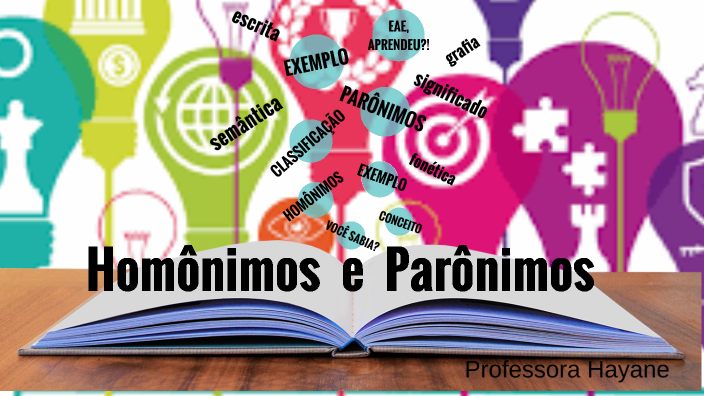 Homonimos e paronimos