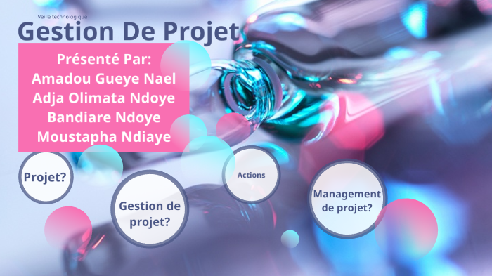presentation Gestion de projet by amadou gueye nael on Prezi