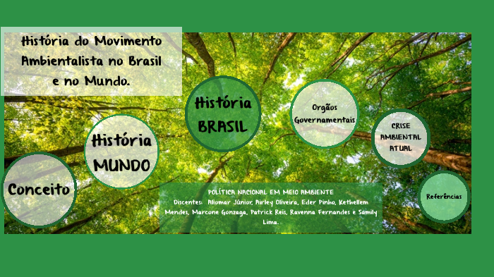 História do Movimento Ambientalista no Brasil e no Mundo. by Samily ...
