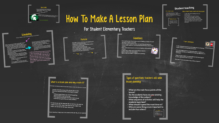 How To Make A Lesson Plan by Mallory Eliopoulos on Prezi