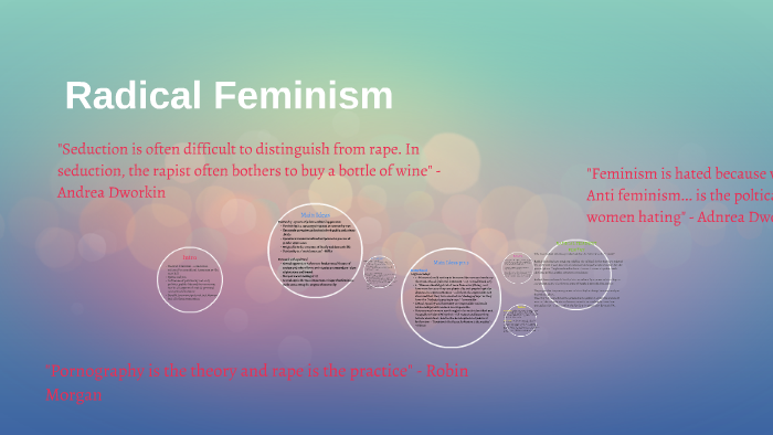 explain the radical theory of feminism