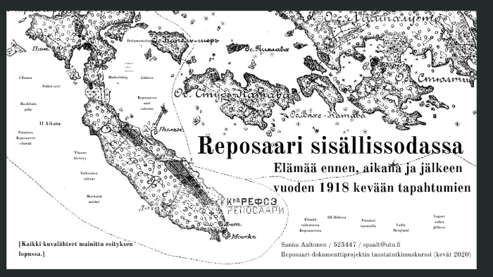 Reposaari sisällissodassa by Sanna Aaltonen