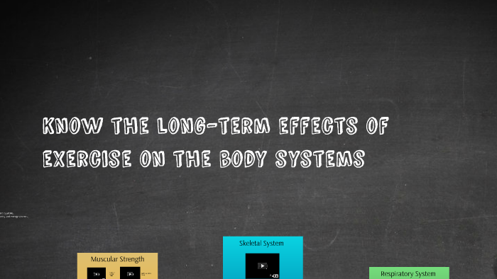 Know the long-term effects of exercise on the body systems by Mr C ...