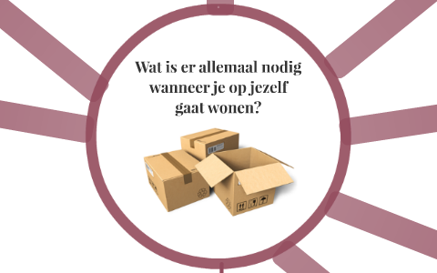 Wat Is Er Allemaal Nodig Wanneer Je Op Jezelf Gaat Wonen? By Ilja Terkers