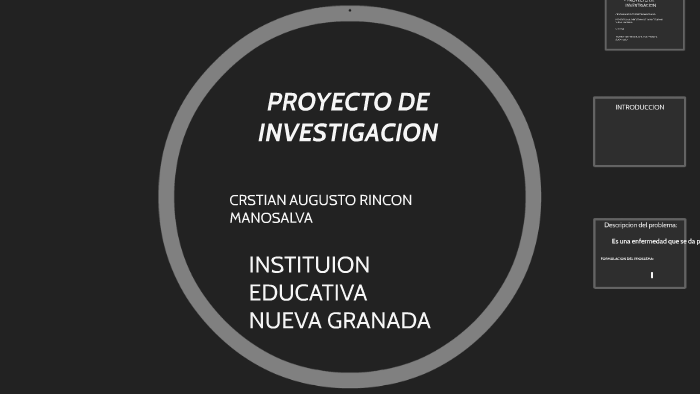 PROYECTO DE INVESTIGACION by cristian rincon on Prezi