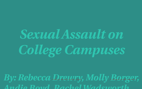 Sexual Assault On College Campuses By On Prezi