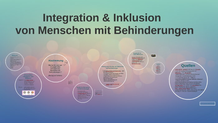 Integration Und Inklusion Von Menschen Mit Behinderungen By Lolo Lolo ...