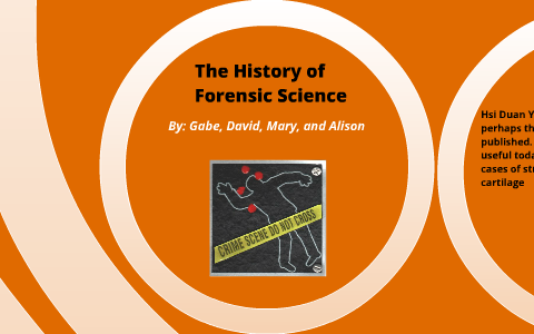 The History Of Forensic Science By Gabe Armendariz