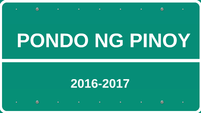 PONDO NG PINOY by AJ Ty