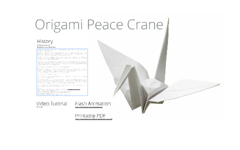 story of the origami peace crane