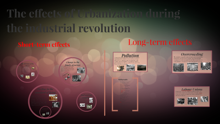 ways to improve negative effects of urbanization during the industrial revolution