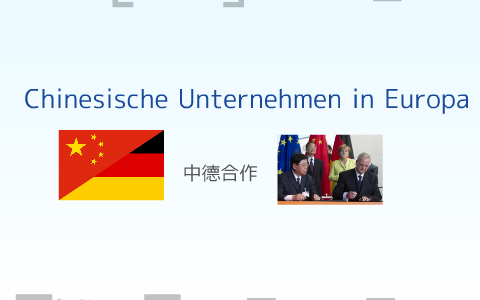 Chinesische Unternehmen In Deutschland By Janic Hildebrandt