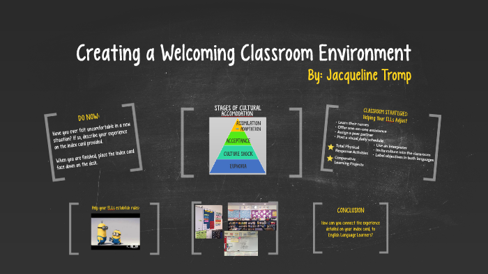 Creating a Welcoming Classroom Environment by jacqueline tromp