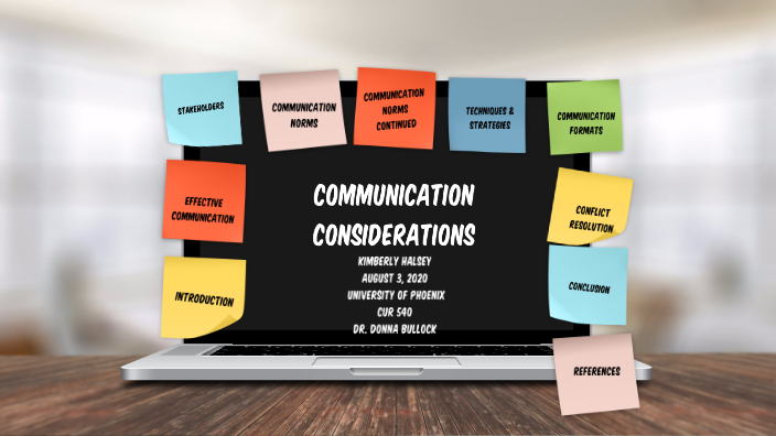 communication considerations presentation