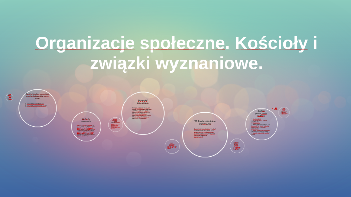 Organizacje Społeczne. Kościoły I Związki Wyznaniowe. By Agata Nowak On ...