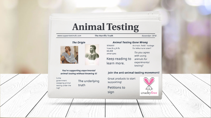 persuasive speech animal testing