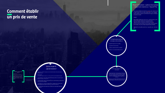 comment calculer le prix des ventes