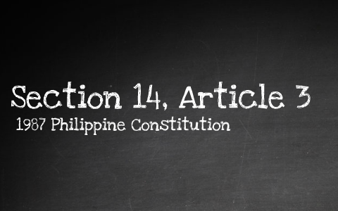 article 3 section 14 meaning