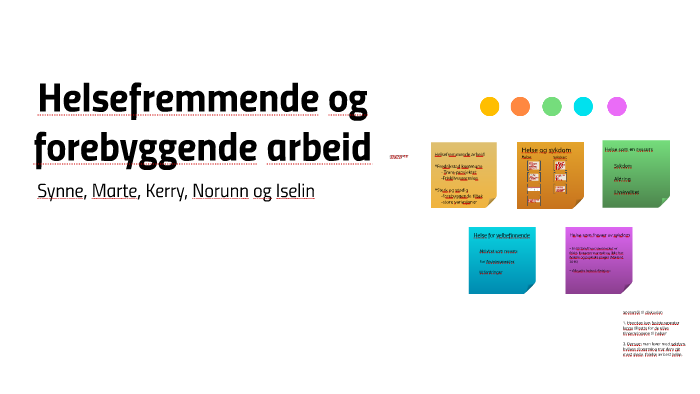 Helsefremmende Og Forebyggende Arbeid By Iselin Edvardsen