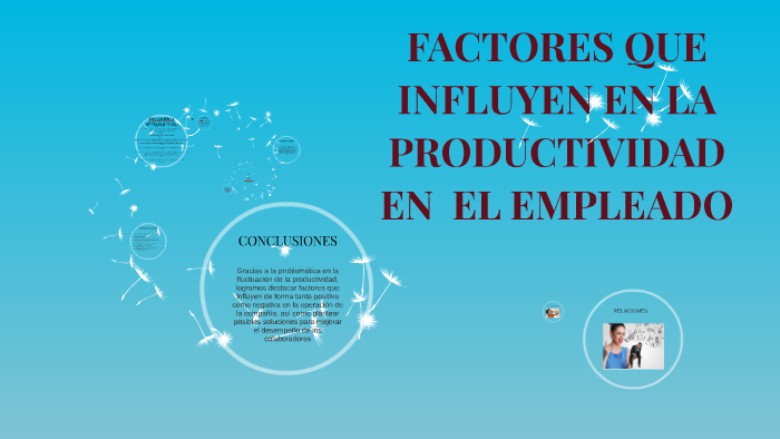 FACTORES QUE INFLUYEN EN LA PRODUCTIVIDAD EN EL EMPLEADO by Jelver ...