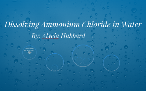 ammonium water chloride dissolving prezi