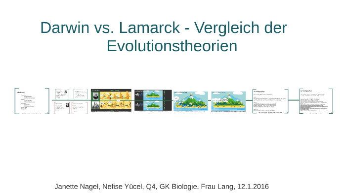 Lamarck Und Darwin Vergleich Tabelle Darwin vs. Lamarck – Vergleich der Evolutionstheorien by Nefise Zeyneb