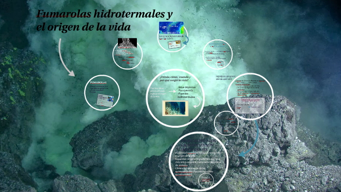 Fumarolas hidrotermales y el origen de la vida by Alma Illescas on Prezi