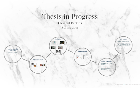 thesis in progress traduccion