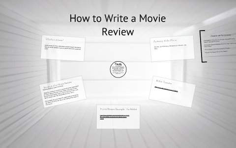 how to write a movie reveiw