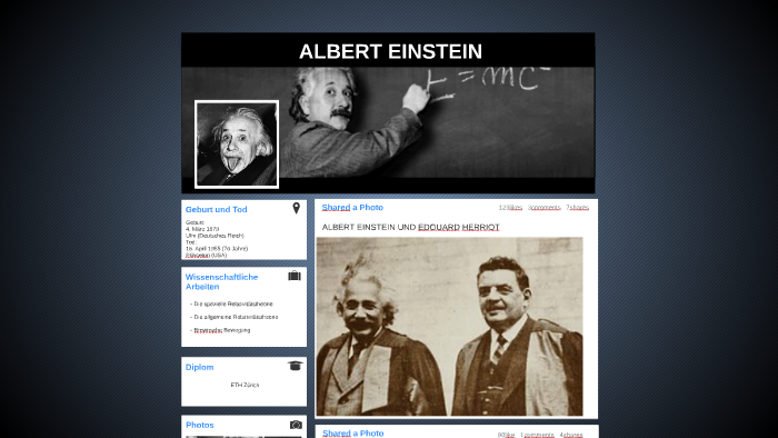 Albert Einstein By Aimee Sammarcelli On Prezi Next