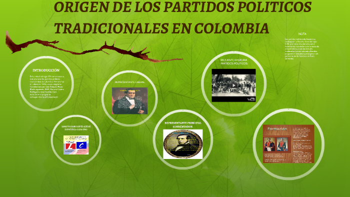 Origen De Los Partidos Politicos Tradicionales En Colombia By Wilmer