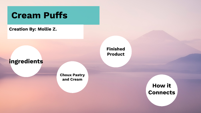 cream Puffs by MOLLIE ZACHARIAS on Prezi
