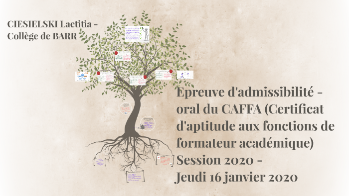 Epreuve d'admissibilité - oral du CAFFA by Laetitia Ciesielski on Prezi