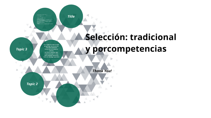 SeleccionSelección tradicional vs selección por competencias by Gigi