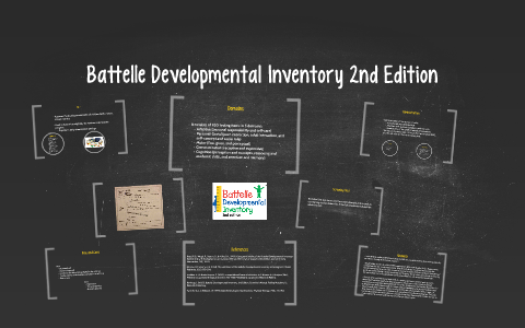 Battelle Developmental Inventory Report Template