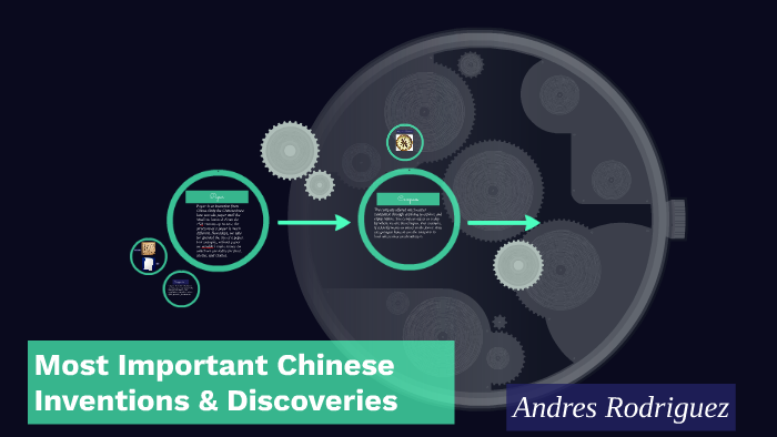 Important Chinese Inventions And Discoveries By Andres Rodriguez