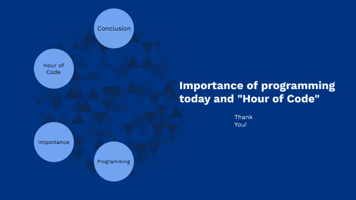 Importance of the programming today and