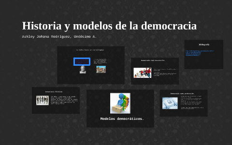 Historia y modelos de la democracia by Ashley Rodriguez on Prezi