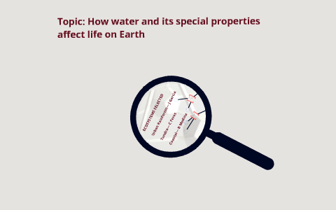 unique properties of water that make life possible on earth
