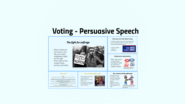 persuasive speech about voting
