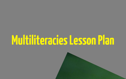 Multiliteracies Lesson: Adaptations by Staria Alexander on Prezi