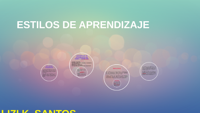 ESTILOS DE APRENDIZAJE by LIZI SANTOS on Prezi