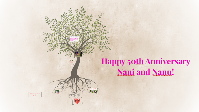 Happy 50th Anniversary Nani And Nanu By Kriti K