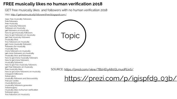 Free Musically Likes No Human Verification 2018 Working By Eugene Salvan On Prezi Next