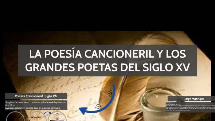 LA POESIA CANCIONERIL Y LOS GRANDES POETAS DEL SIGLO XV by