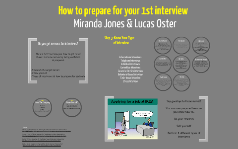 How to prepare for your first interview by Miranda 'Buddon' Jones on Prezi