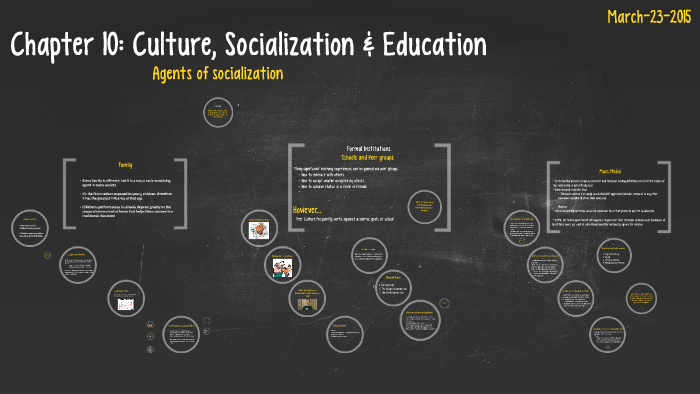 role of culture in socialization and education