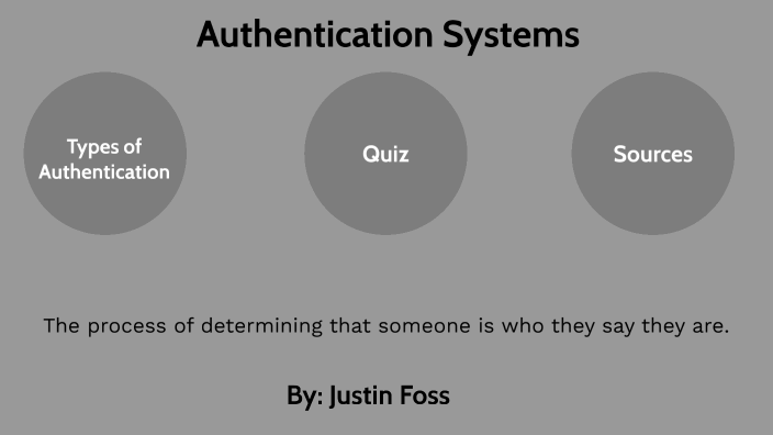 Authentication Systems by Justin Foss on Prezi