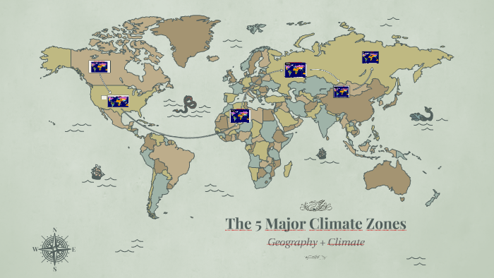 The 5 Major Climate Zones by