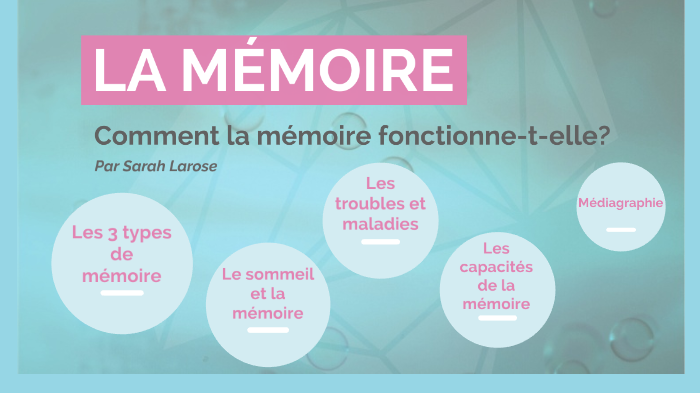 La mémoire by Sarah Larose on Prezi